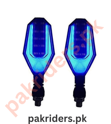 Indicators LED Light (2 Pcs) for Bike Suzuki, YBR, Yamaha – Waterproof & Durable