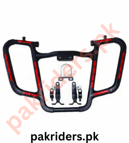 Motorcycle Crash Guard | Universal Fit for Honda, Suzuki, Yamaha | Carbon Steel + Aluminium Alloy