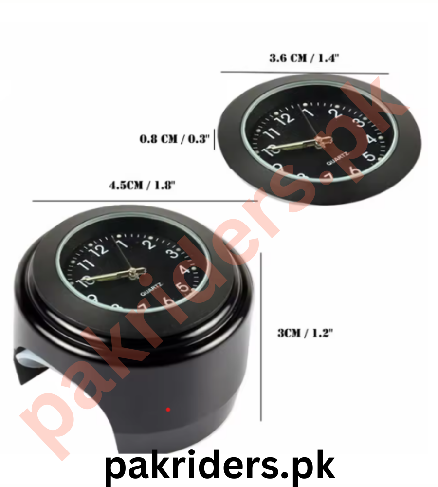 86 22-25mm Motorcycle Handlebar Mount Clock – Waterproof Luminous Quartz Watch - Image 4