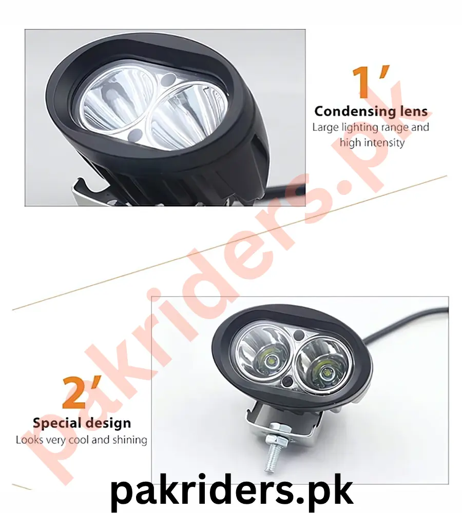 140 (40W) Oval Projector Fog Light – LED Auxiliary Spot Light for Bullet, Off-Road & Universal Bikes - Image 3